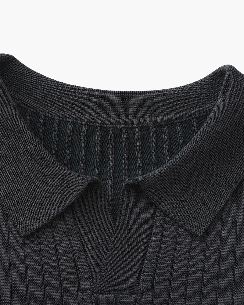 Premium Ribbed Polo Shirt