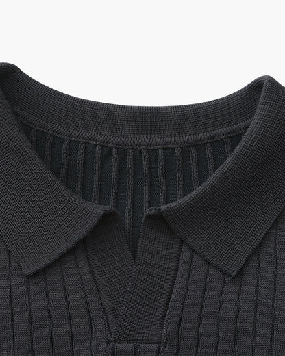 Premium Ribbed Polo Shirt