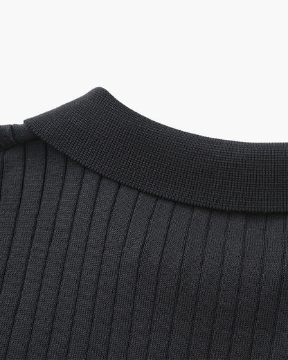 Premium Ribbed Polo Shirt