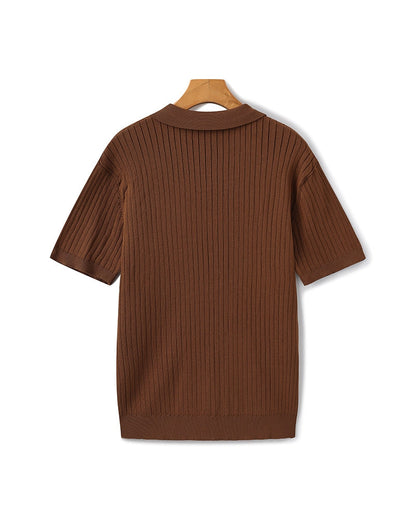 Premium Ribbed Polo Shirt
