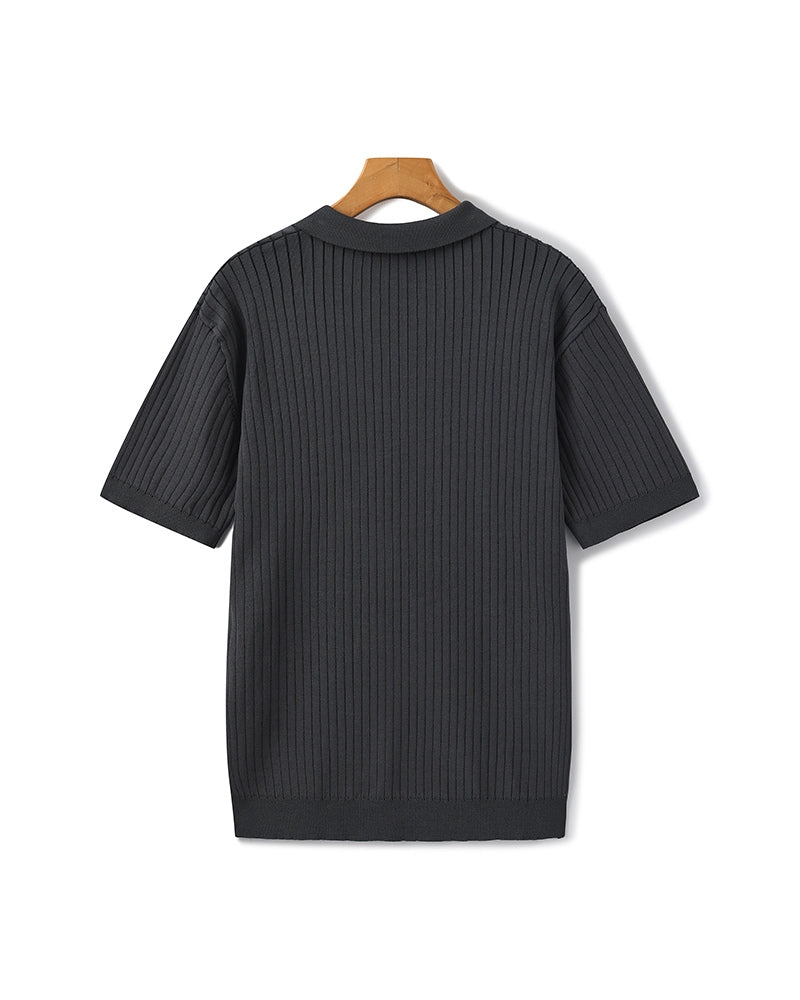 Premium Ribbed Polo Shirt