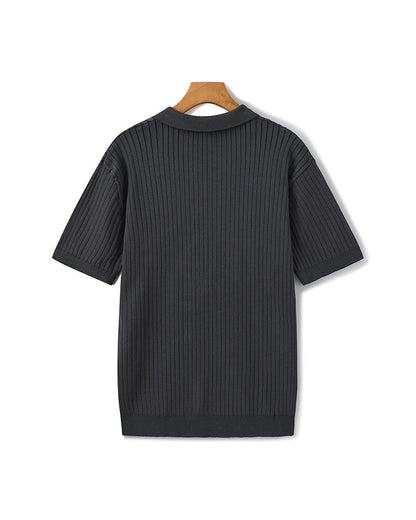 Premium Ribbed Polo Shirt