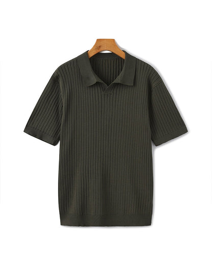 Premium Ribbed Polo Shirt