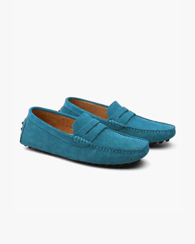 Suede driving loafers
