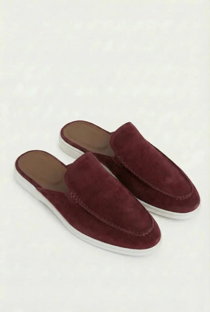 Bordeaux Suède Yacht Mule