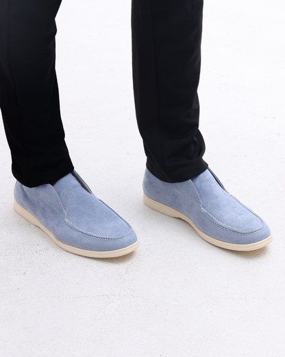 High-top suede slip-ons
