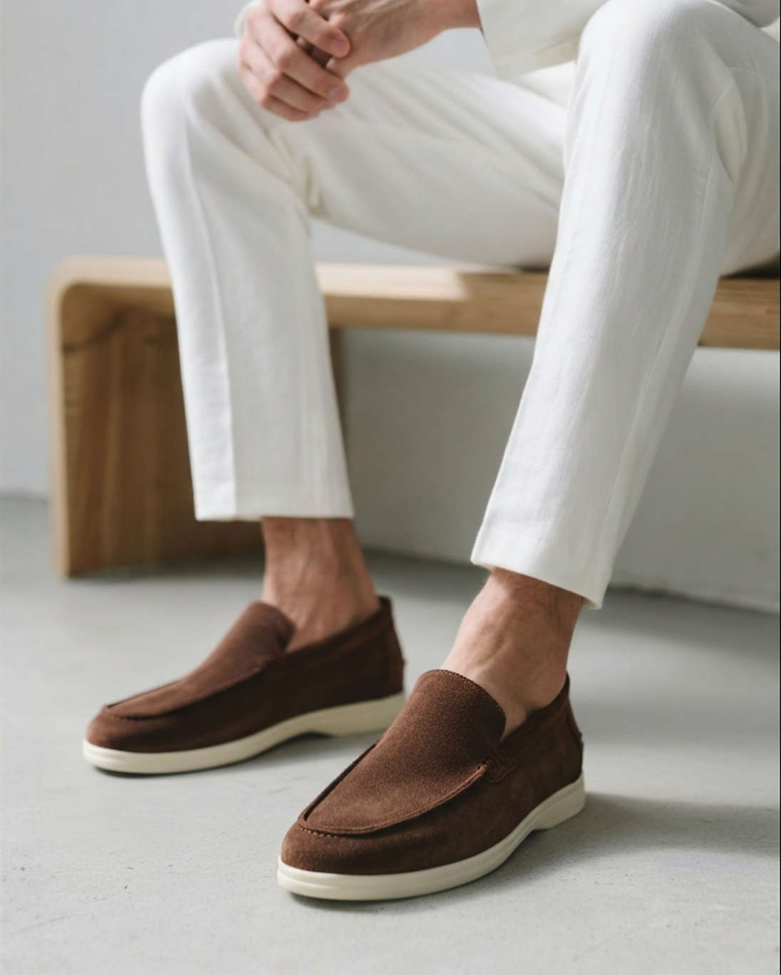 Suede loafers