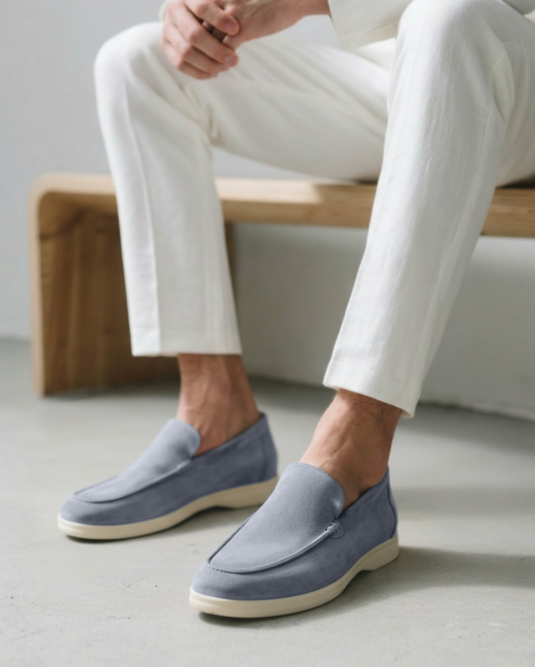 Suede loafers