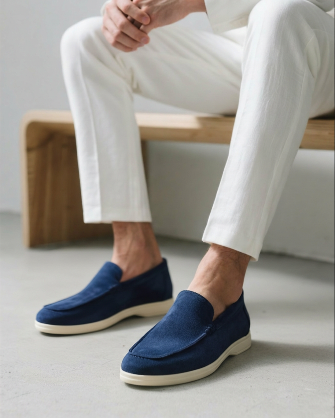 Suede loafers