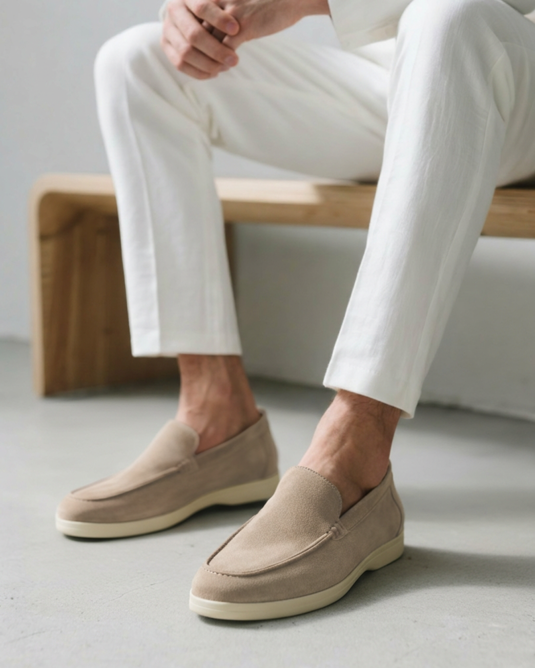 Suede loafers