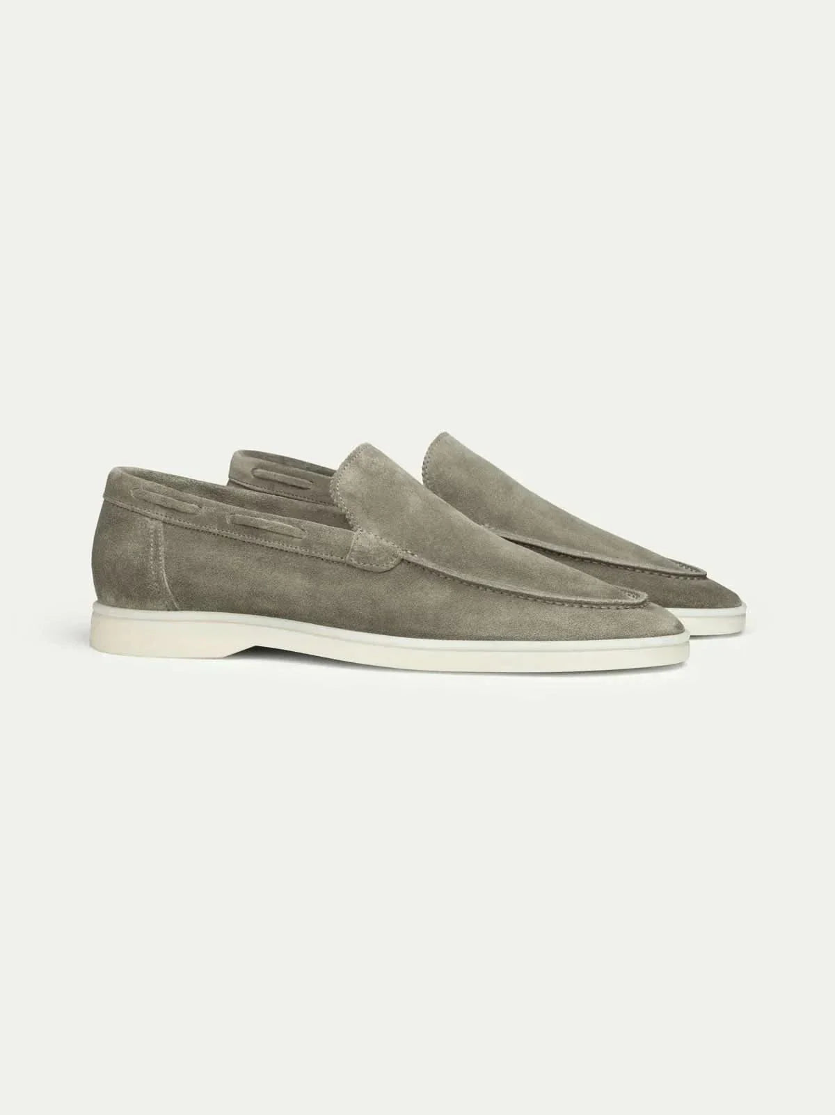 Classic Suède Loafer Olive Green