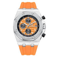 Silver / Orange