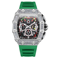 Silver / Green