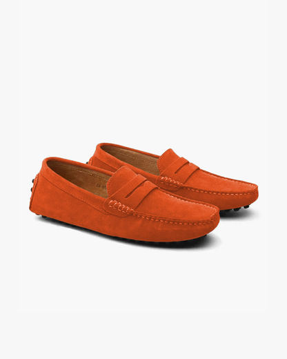 Suede driving loafers