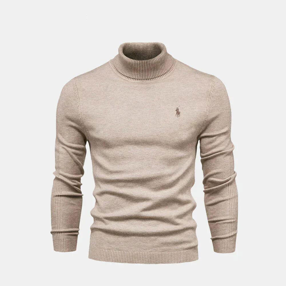 R&L - Turtleneck Wool Knit Sweater