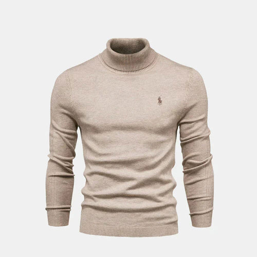 R&L - Turtleneck Wool Knit Sweater