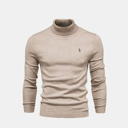 R&L - Turtleneck Wool Knit Sweater
