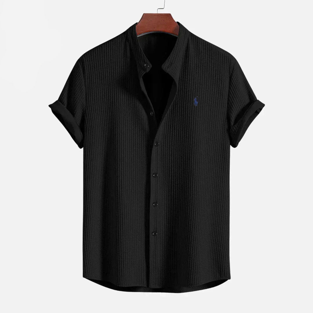 R&L - Slim Fit Ribbed Summer Shirt