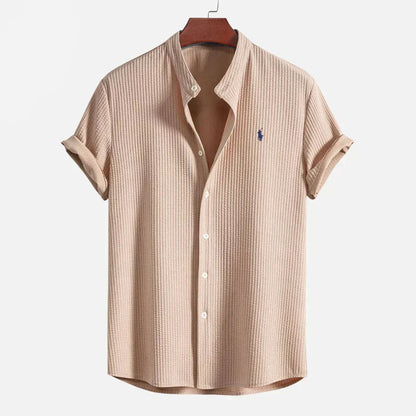 R&L - Slim Fit Ribbed Summer Shirt