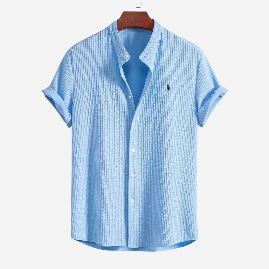 R&L - Slim Fit Ribbed Summer Shirt