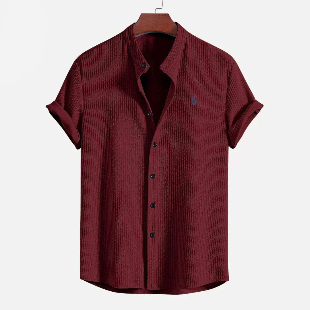 R&L - Slim Fit Ribbed Summer Shirt