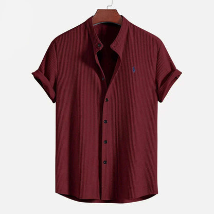 R&L - Slim Fit Ribbed Summer Shirt