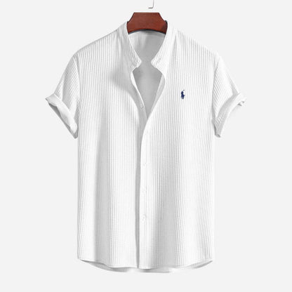 R&L - Slim Fit Ribbed Summer Shirt